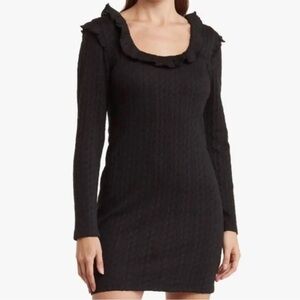 NWT 19 Cooper Black Ruffle Dress
